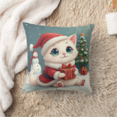 クリスマスキャット枕 クッション (ブランケット)