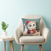 クリスマスキャット枕 クッション (椅子)