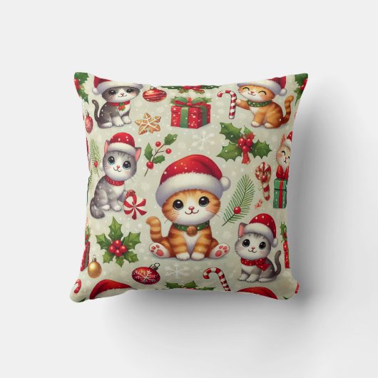 クリスマスキャット枕 クッション (裏面)