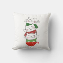クリスマスキャット重ねカップスカーフ面白いかわいい