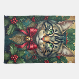 クリスマスキャット2024 キッチンタオル