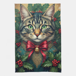 クリスマスキャット2024 キッチンタオル