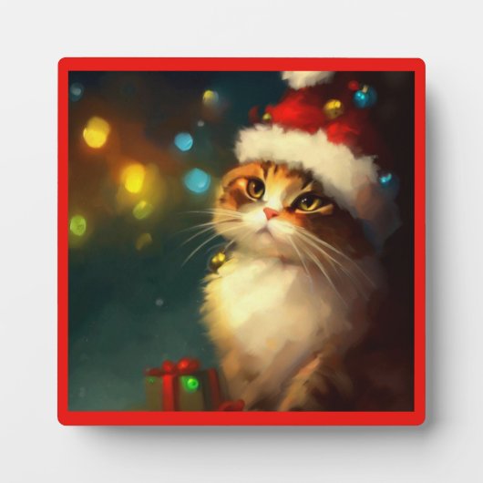 クリスマスキャット3 フォトプラーク (正面)