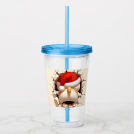 クリスマスキャット3D アクリルタンブラー