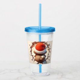 クリスマスキャット3D アクリルタンブラー