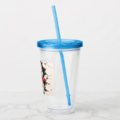 クリスマスキャット3D アクリルタンブラー (左)