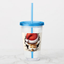 クリスマスキャット3D アクリルタンブラー