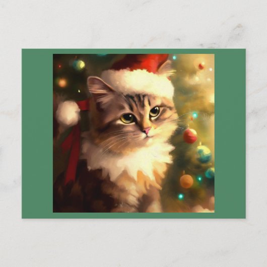 クリスマスキャット4 シーズンポストカード (正面)