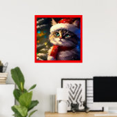 クリスマスキャット5 ポスター (ホームオフィス)