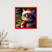 クリスマスキャット5 ポスター (キッチン)