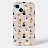 クリスマスキャット クリスマスの休日のパターン Case-Mate iPhoneケース (裏面)
