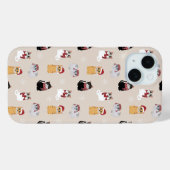 クリスマスキャット クリスマスの休日のパターン Case-Mate iPhoneケース (裏面 (横))