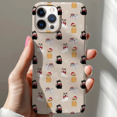 クリスマスキャット クリスマスの休日のパターン Case-Mate iPhoneケース