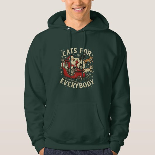 クリスマスキャット パーカ (正面)