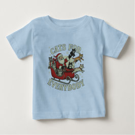 クリスマスキャット ベビーTシャツ