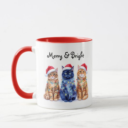 クリスマスキャット マグカップ (左)