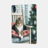 クリスマスキャット メタルオーナメント (正面左)