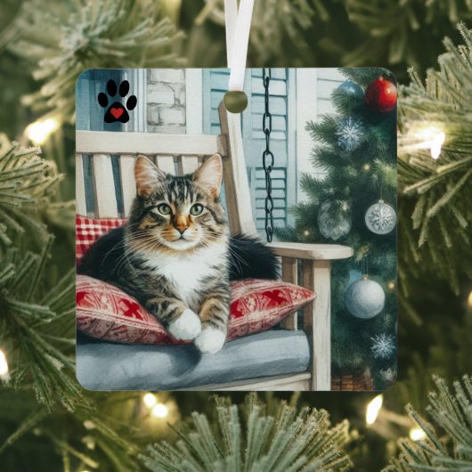 クリスマスキャット メタルオーナメント (インサイチュ)