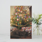 クリスマスキャット 便箋 (スタンド正面)