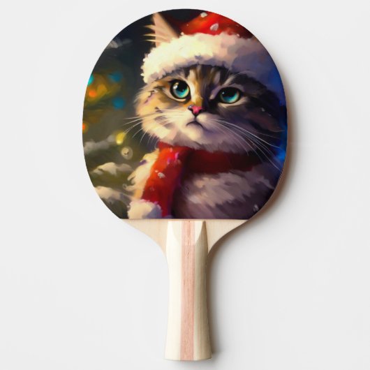クリスマスキャット(5) 卓球ラケット (正面)