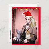 クリスマスキャットABRAHAM LINCOLN CATSはがき ポストカード (正面/裏面)