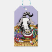 クリスマスキャニップ猫 ギフトタグ (正面)