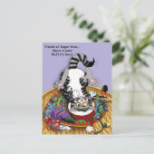 クリスマスキャニップ猫 ポストカード (スタンド正面)