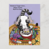 クリスマスキャニップ猫 ポストカード (正面)