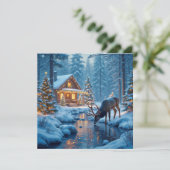 クリスマスキャビンのグリーティングカード (スタンド正面)
