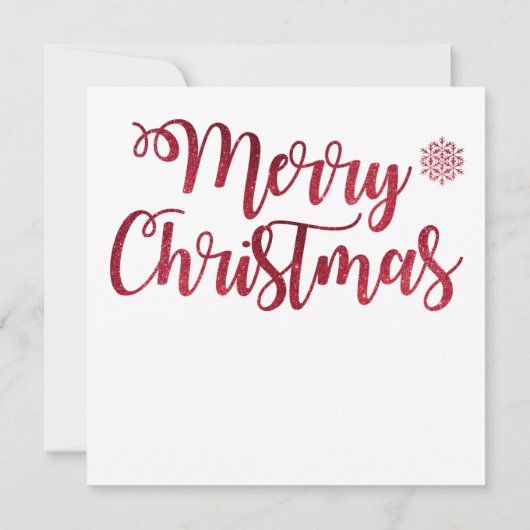 クリスマスキャビンのグリーティングカード (裏面)