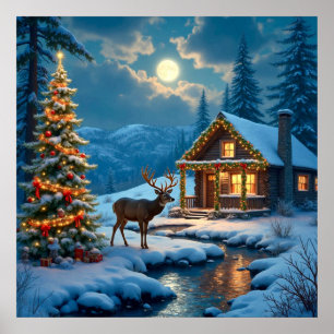 クリスマスキャビンのポスター ポスター