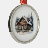 クリスマスキャビンオーナメント メタルオーナメント (右)