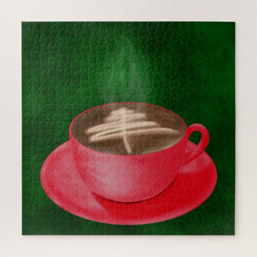 クリスマスキャプチーノアート ジグソーパズル (縦)