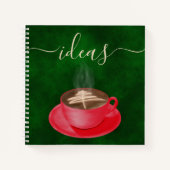 クリスマスキャプチーノコーヒー ノートブック (正面)