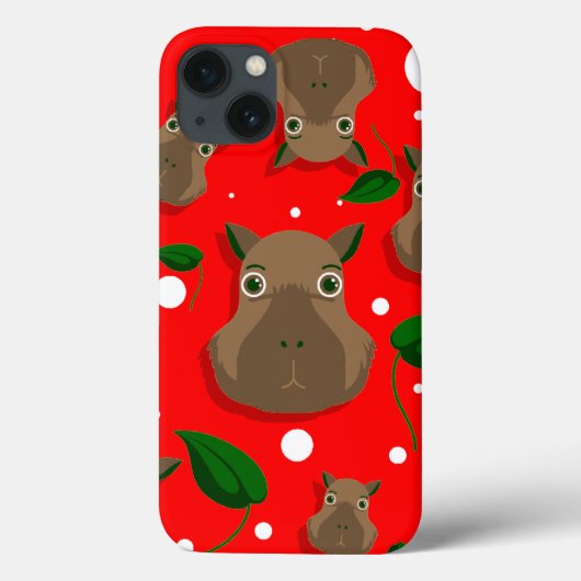 クリスマスキャプバラ Case-Mate iPhoneケース (裏面)