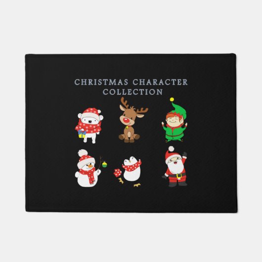 クリスマスキャラクターコレクションティークリスマス ドアマット (正面)