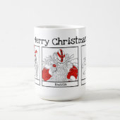 クリスマスキャラクターズアラウンドザワールドイラストレーション コーヒーマグカップ (中央)