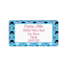 クリスマスキャラクター住所 シール