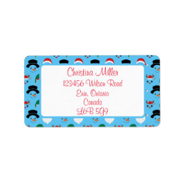 クリスマスキャラクター住所 シール