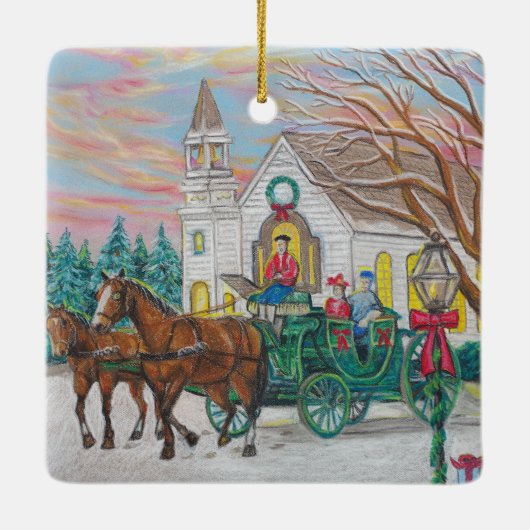 クリスマスキャリッジオーナメント セラミックオーナメント (裏面)