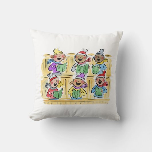 クリスマスキャロラー クッション (正面)