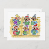 クリスマスキャロラー ポストカード (正面/裏面)