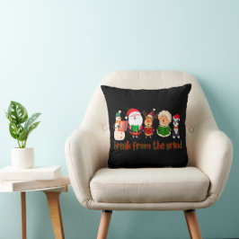 クリスマスキャロリングの枕 クッション