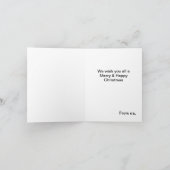 クリスマスキャロルからのヴィンテージのイラストレーション シーズンカード (内部)