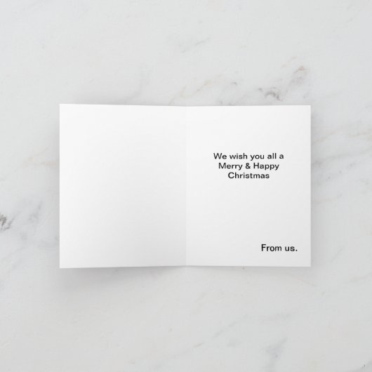 クリスマスキャロルからのヴィンテージのイラストレーション シーズンカード (内部)