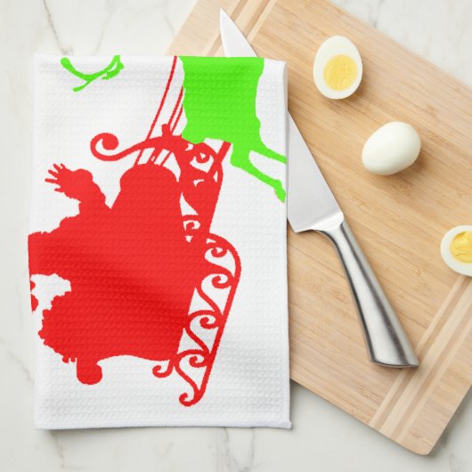 クリスマスキャロルと歌の夜ハクナマタタ キッチンタオル (四つ折り)