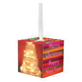 クリスマスキャロルと歌の夜ハクナマタタ キューブオーナメント (裏面アングル)