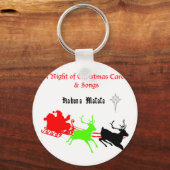 クリスマスキャロルと歌の夜ハクナマタタ キーホルダー (正面)