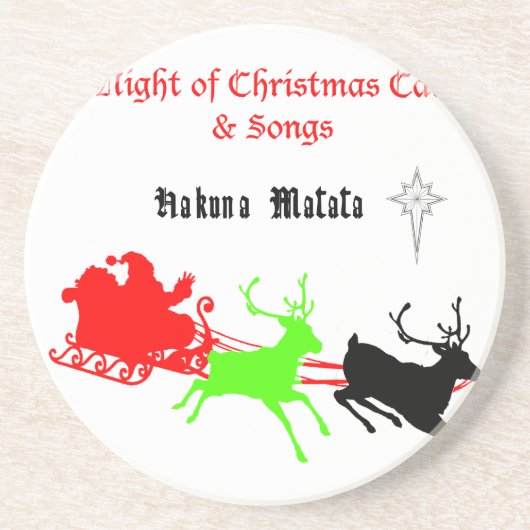 クリスマスキャロルと歌の夜ハクナマタタ コースター (正面)