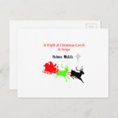 クリスマスキャロルと歌の夜ハクナマタタ シーズンポストカード (正面/裏面)